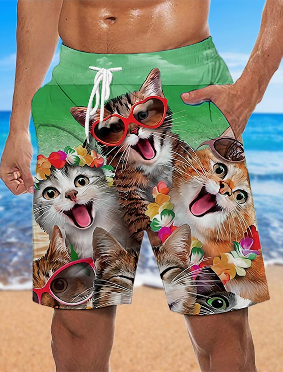 Stan – Losse Strandbroek met 3D-Print