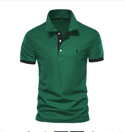 Dennis – Slim Fit Poloshirt met Sportieve Elegantie en Contrastdetails
