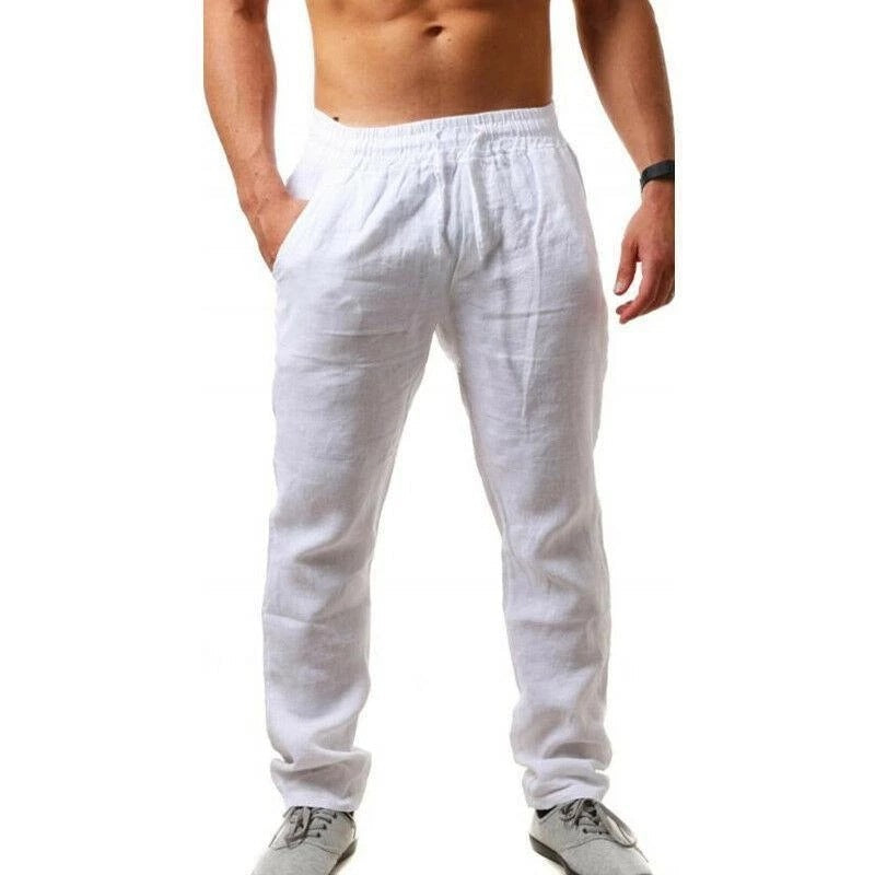 James – Ademend Linnen Vrijetijdsbroek voor Mannen