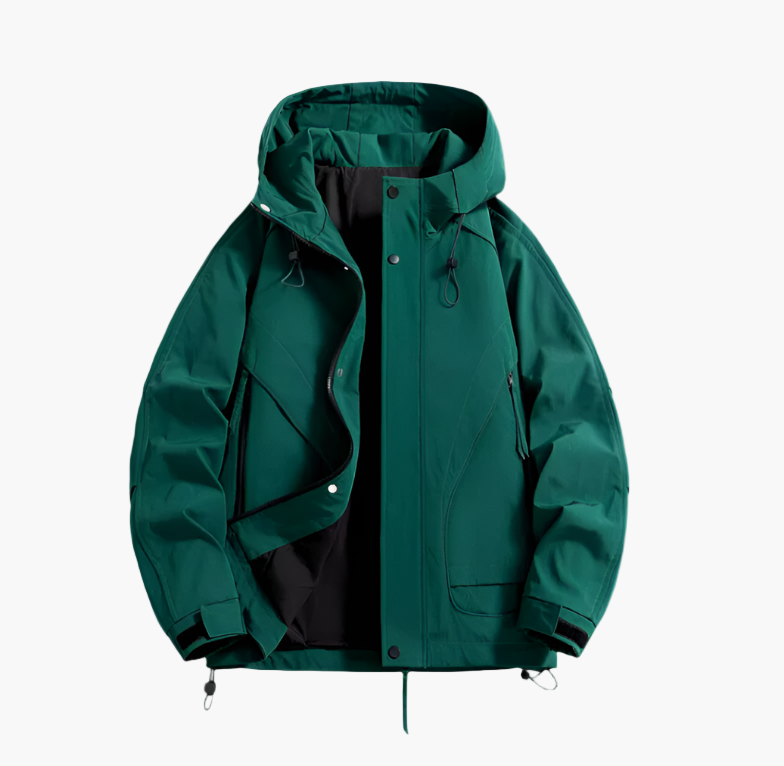 Heren Winddichte Outdoor Jas – Sportieve Waterdichte Windbreaker voor Avonturen en Dagelijks Gebruik