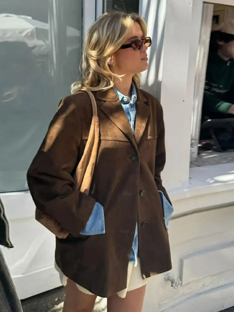 Dames Oversized Blazer Klassiek en Modieus voor Herfst en Winter