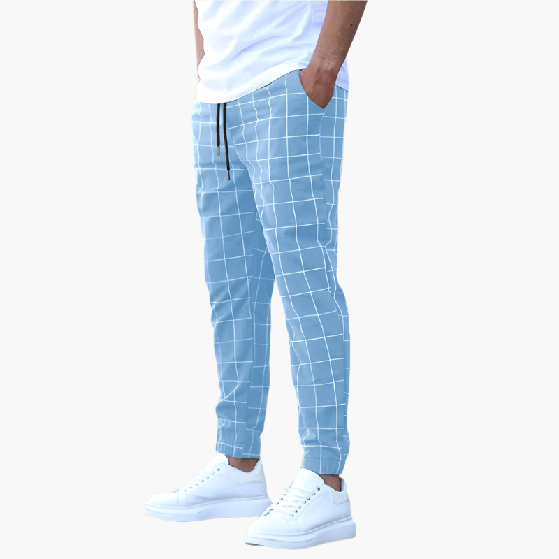 Heren Joggingbroek met Ruitpatroon – Stijlvolle Casual Broek voor Dagelijks Gebruik