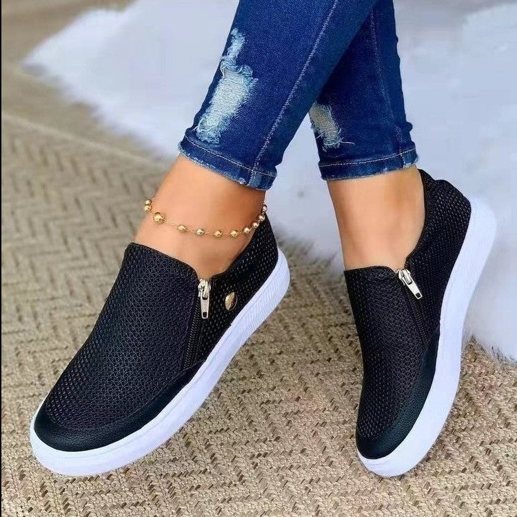 Leah – Casual Sports Rits Sneakers voor Dames