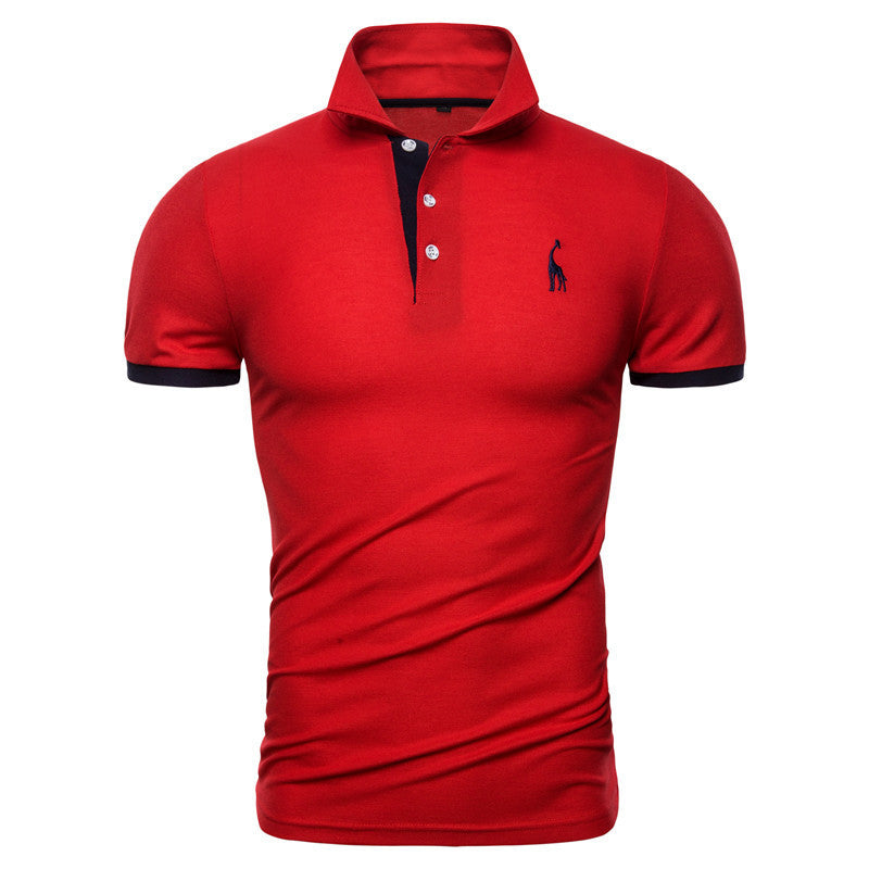 Dennis – Slim Fit Poloshirt met Sportieve Elegantie en Contrastdetails