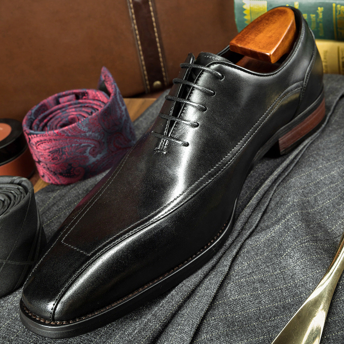 Julian – Casuale Vegan Leren Oxfordschoenen voor Mannen