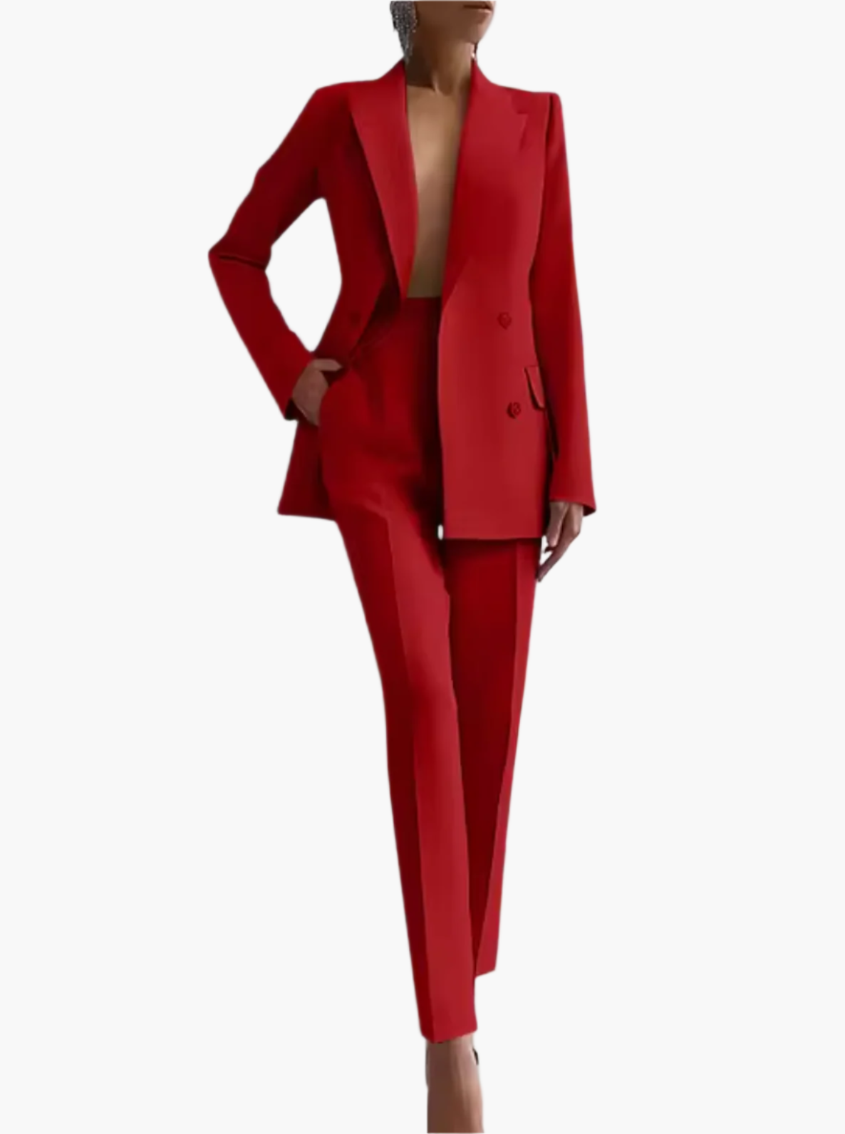 Dames Blazer Broekpak – Elegante Business Suit voor Kantoor en Feestelijke Gelegenheden