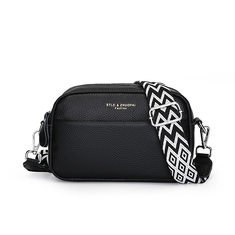 Dames crossbody schoudertas met brede band – Modieus en praktisch voor dagelijks gebruik