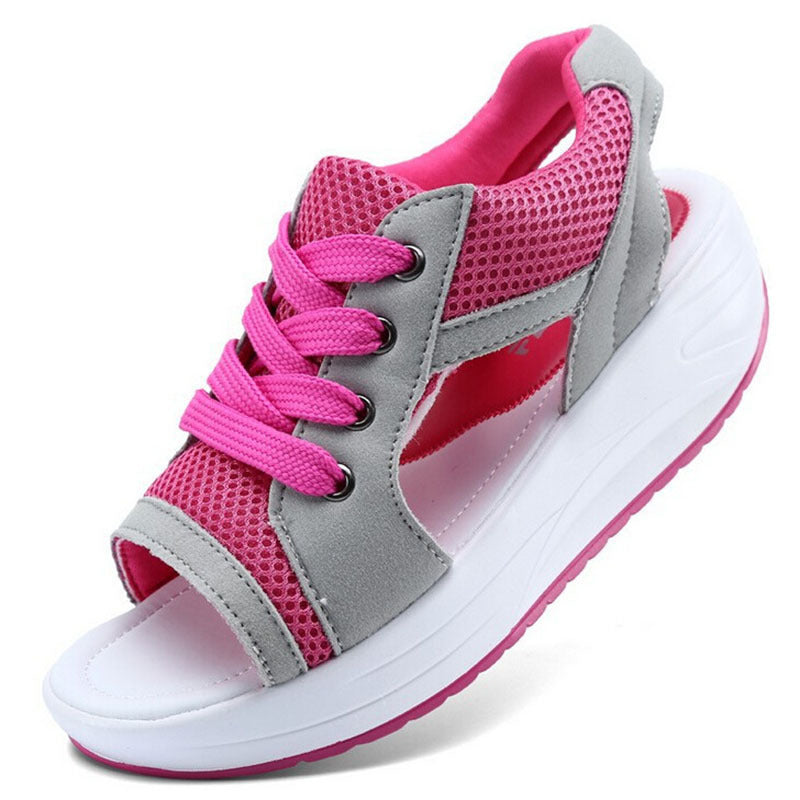 Janet – Sportieve Open Sneaker Sandalen – Ademend Mesh en Comfortabele Zool