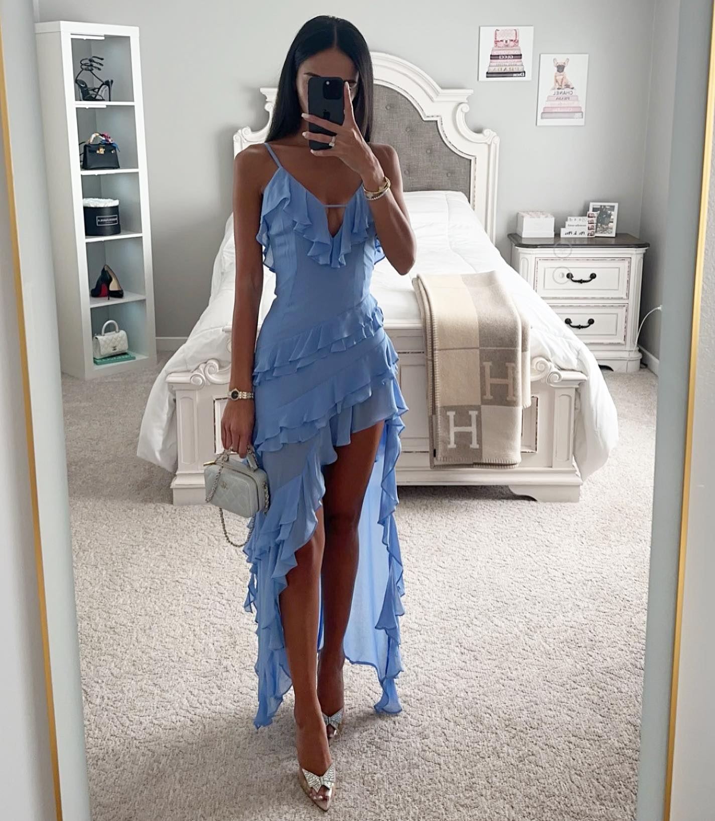 Jacqueline – Sexy Asymmetrische Jurk met Effen Kleur