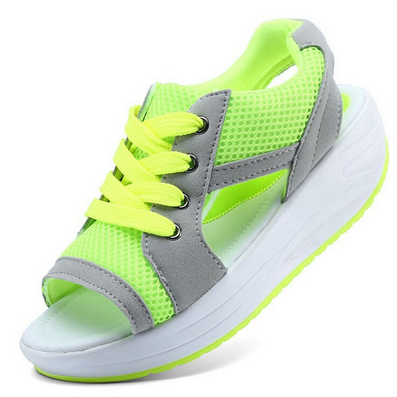 Janet – Sportieve Open Sneaker Sandalen – Ademend Mesh en Comfortabele Zool