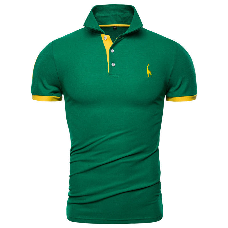 Dennis – Slim Fit Poloshirt met Sportieve Elegantie en Contrastdetails