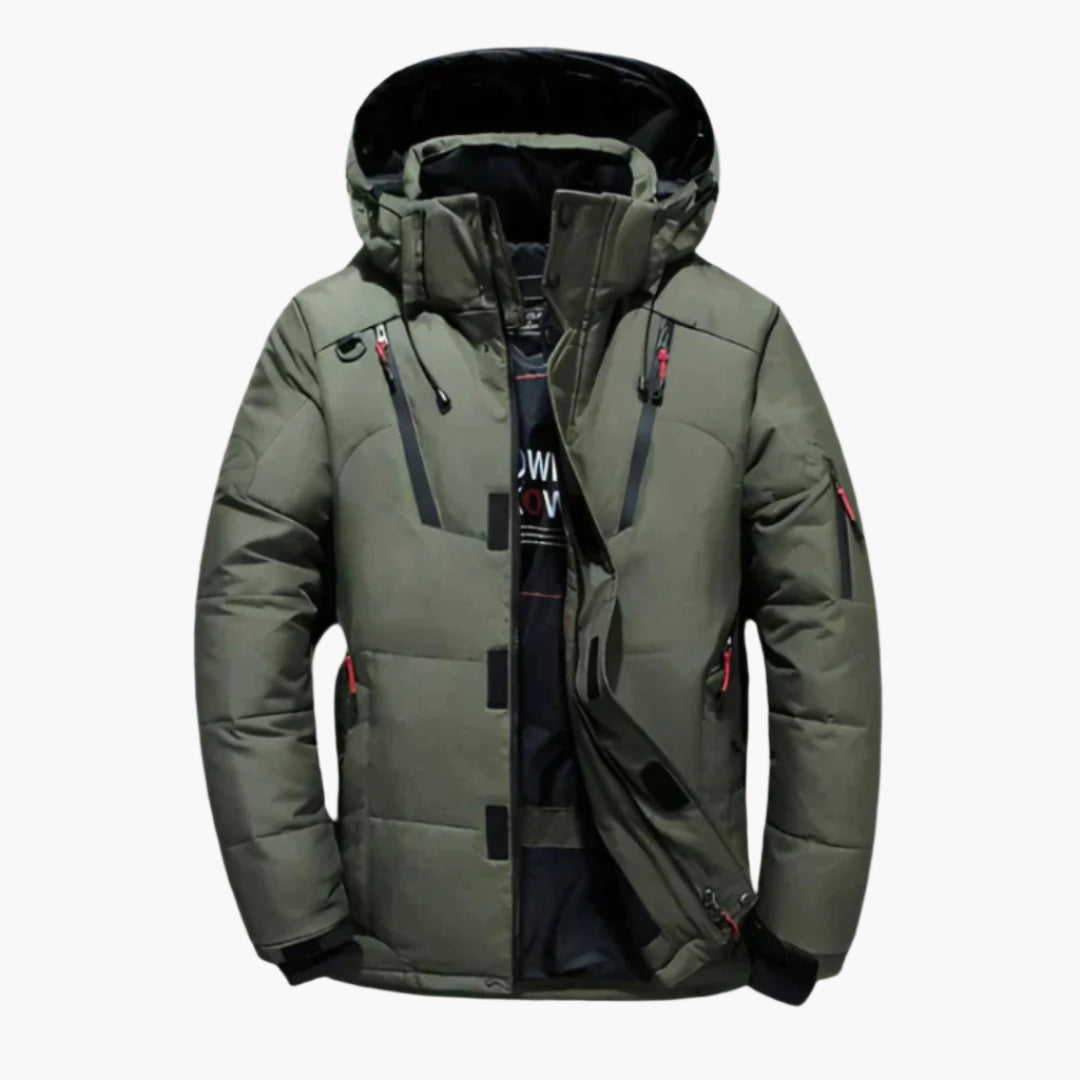 Heren Winterjas Gewatteerd – Sportief & Functioneel Outdoorjack voor Koude Dagen