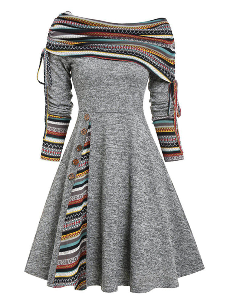 Michelle – Elegante Swingjurk met Eén Schouder
