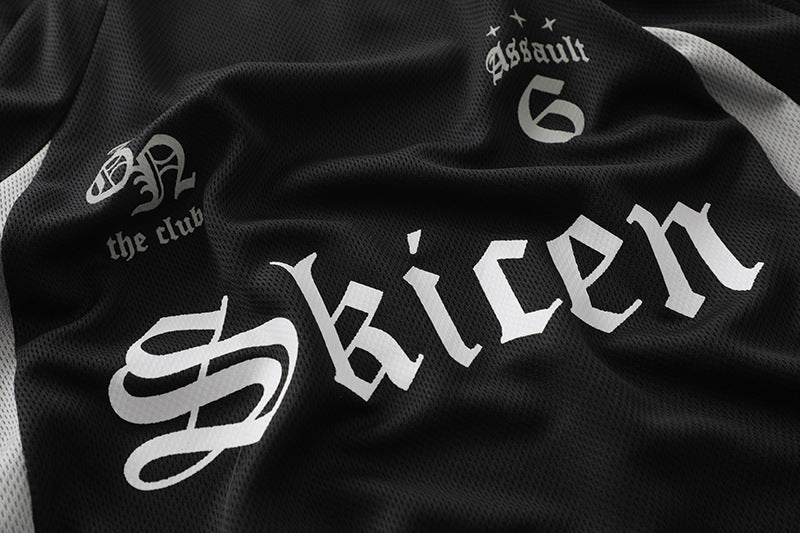 Heren Hip Hop Streetwear T-shirt met Gotisch Letterdesign voor Urban Lifestyle
