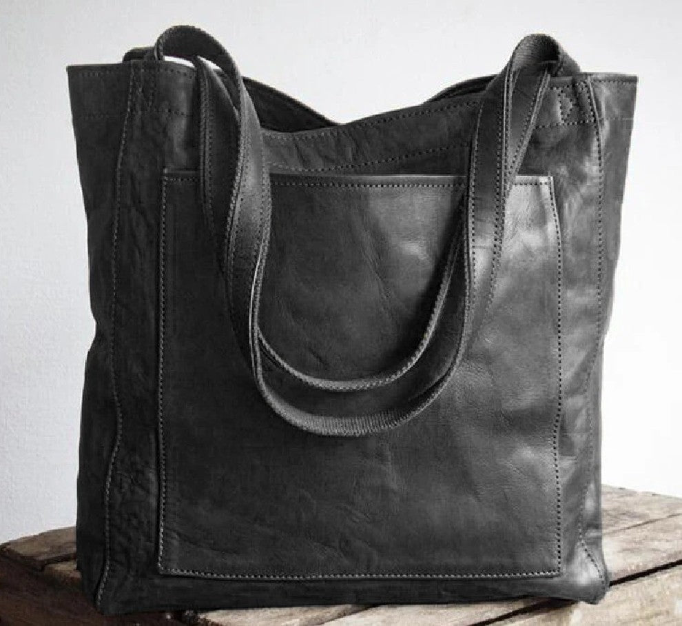 Natasha – Vintage Dames Schoudertas met Zakken
