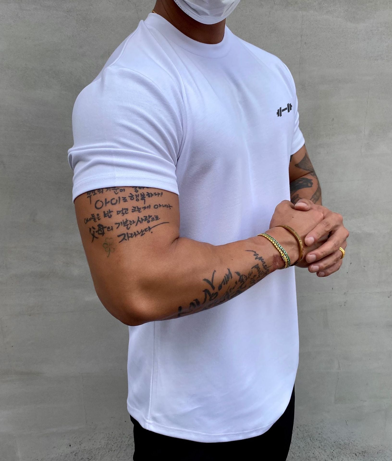 Steven – American Slim Fit Muscle T-shirt met Ronde Hem en Korte Mouwen