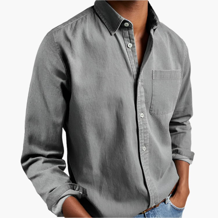 Heren Overhemd - Button-Down Stijl Casual & Modieus - Perfect voor Dagelijks Gebruik