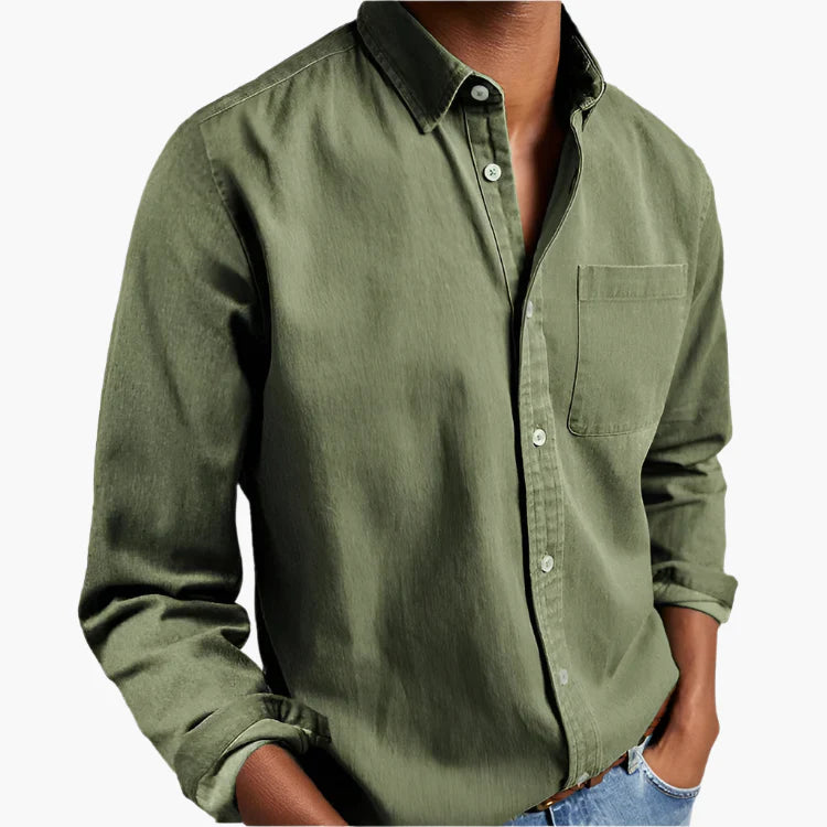 Heren Overhemd - Button-Down Stijl Casual & Modieus - Perfect voor Dagelijks Gebruik