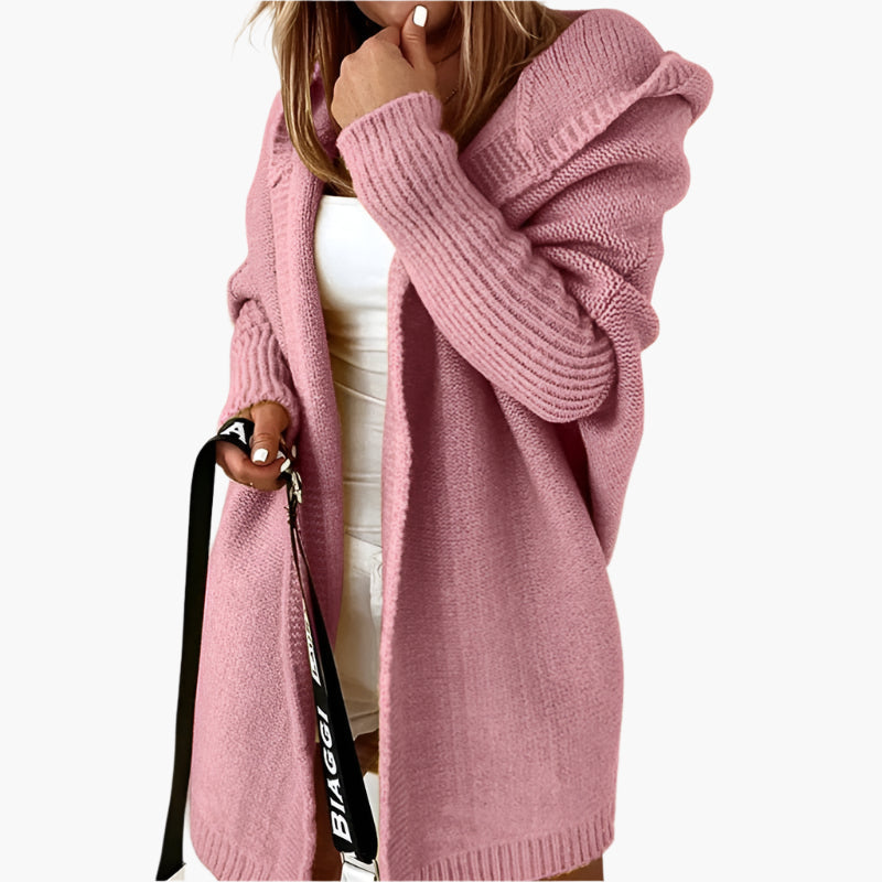 Dames Gebreide Oversized Cardigan met Capuchon – Comfortabele en Stijlvolle Keuze voor de Herfst