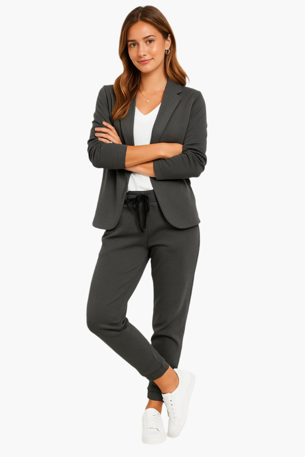 Dames Pak met Blazer en Broek in Moderne Pasvorm
