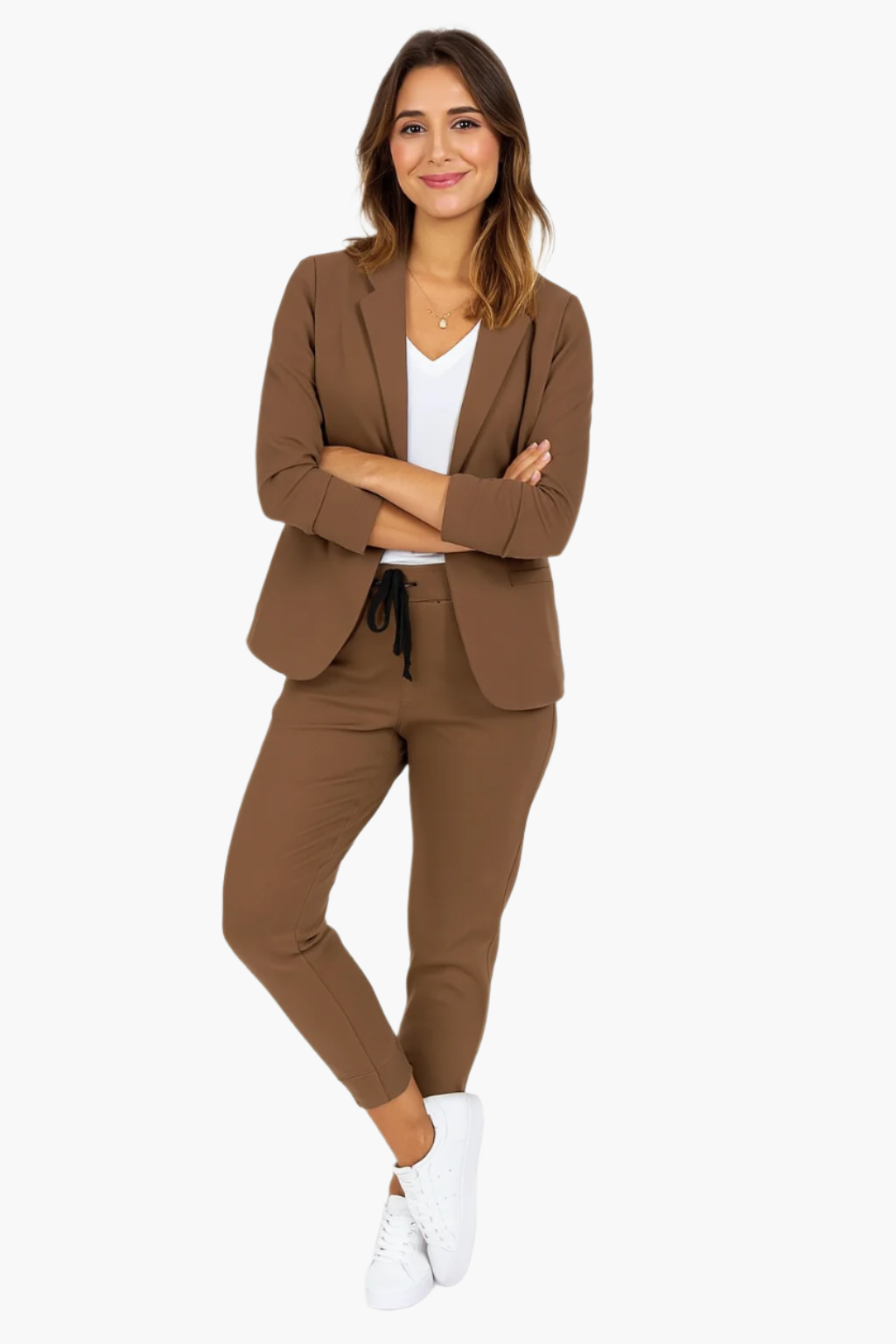 Dames Pak met Blazer en Broek in Moderne Pasvorm