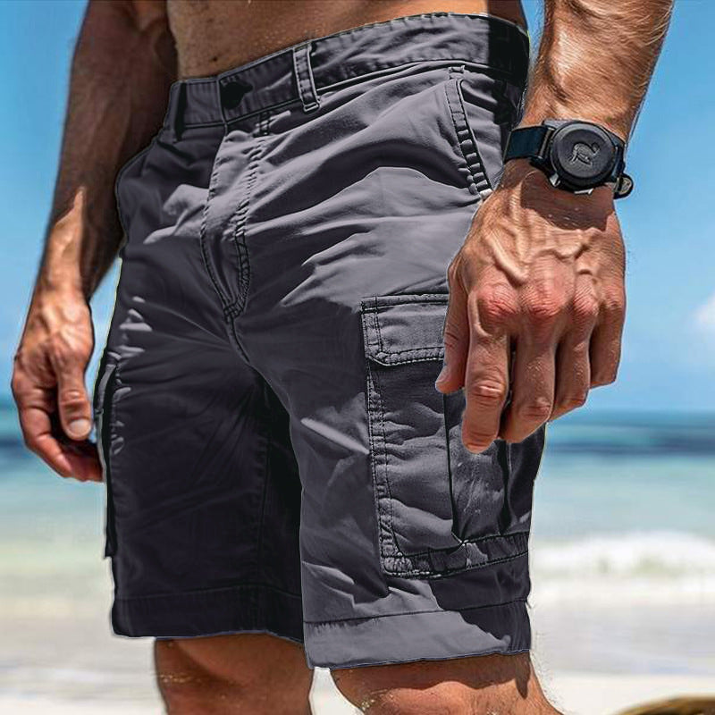 Heren Outdoor Cargo Shorts – Functionele Korte Broek met Zijzakken