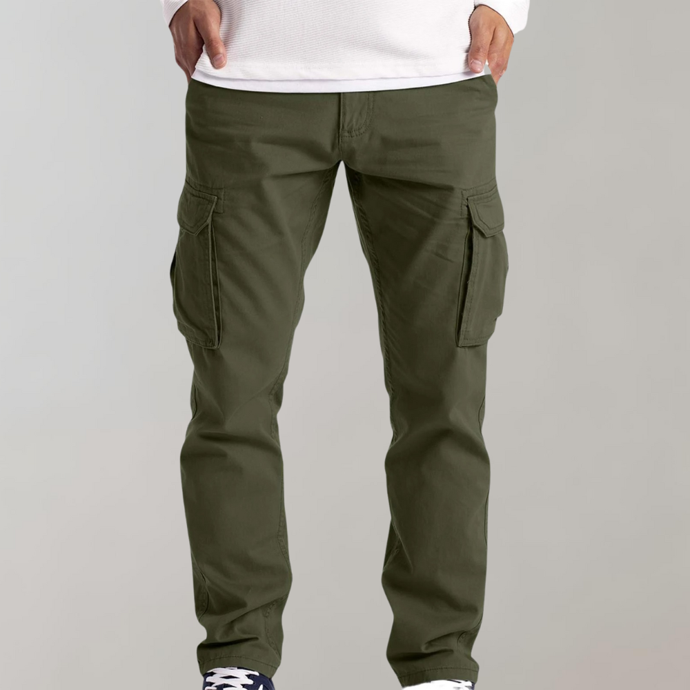 Heren Cargo Broek – Casual Outdoor Stijlvolle Werkbroek met Ruime Zakken