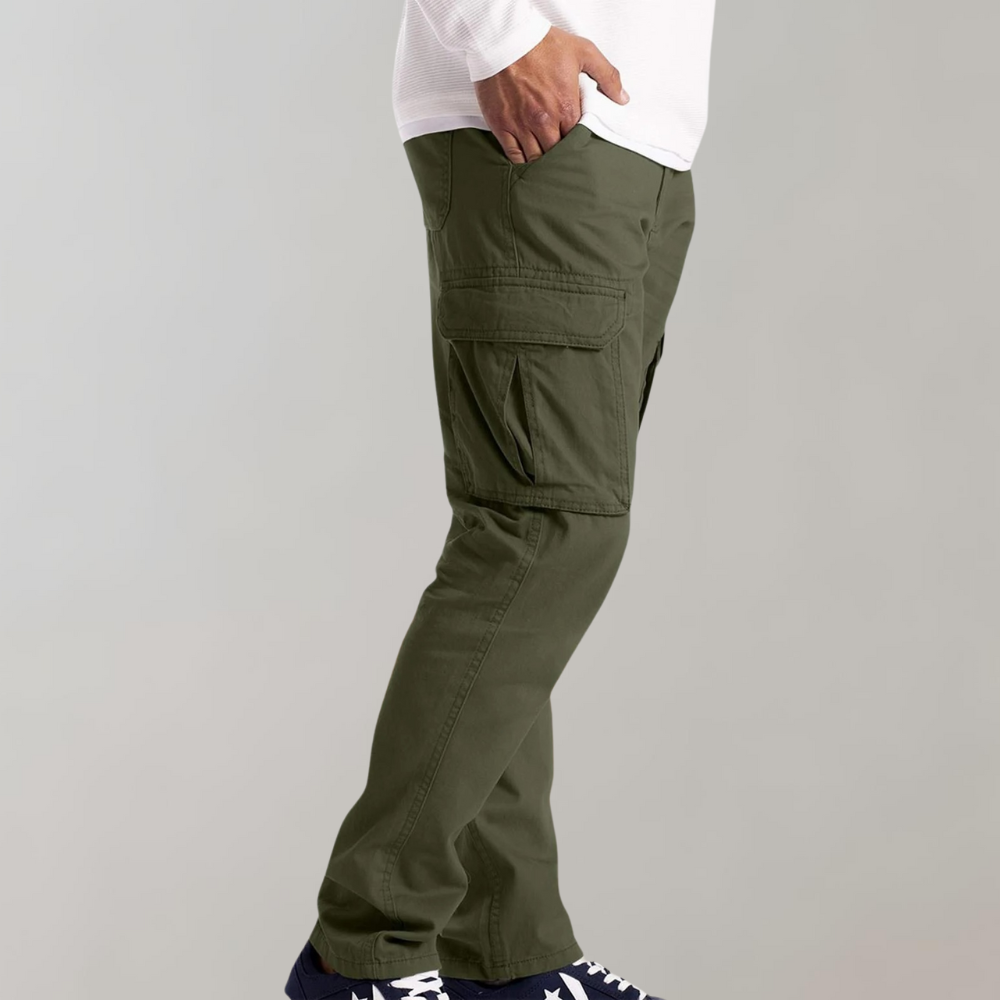 Heren Cargo Broek – Casual Outdoor Stijlvolle Werkbroek met Ruime Zakken