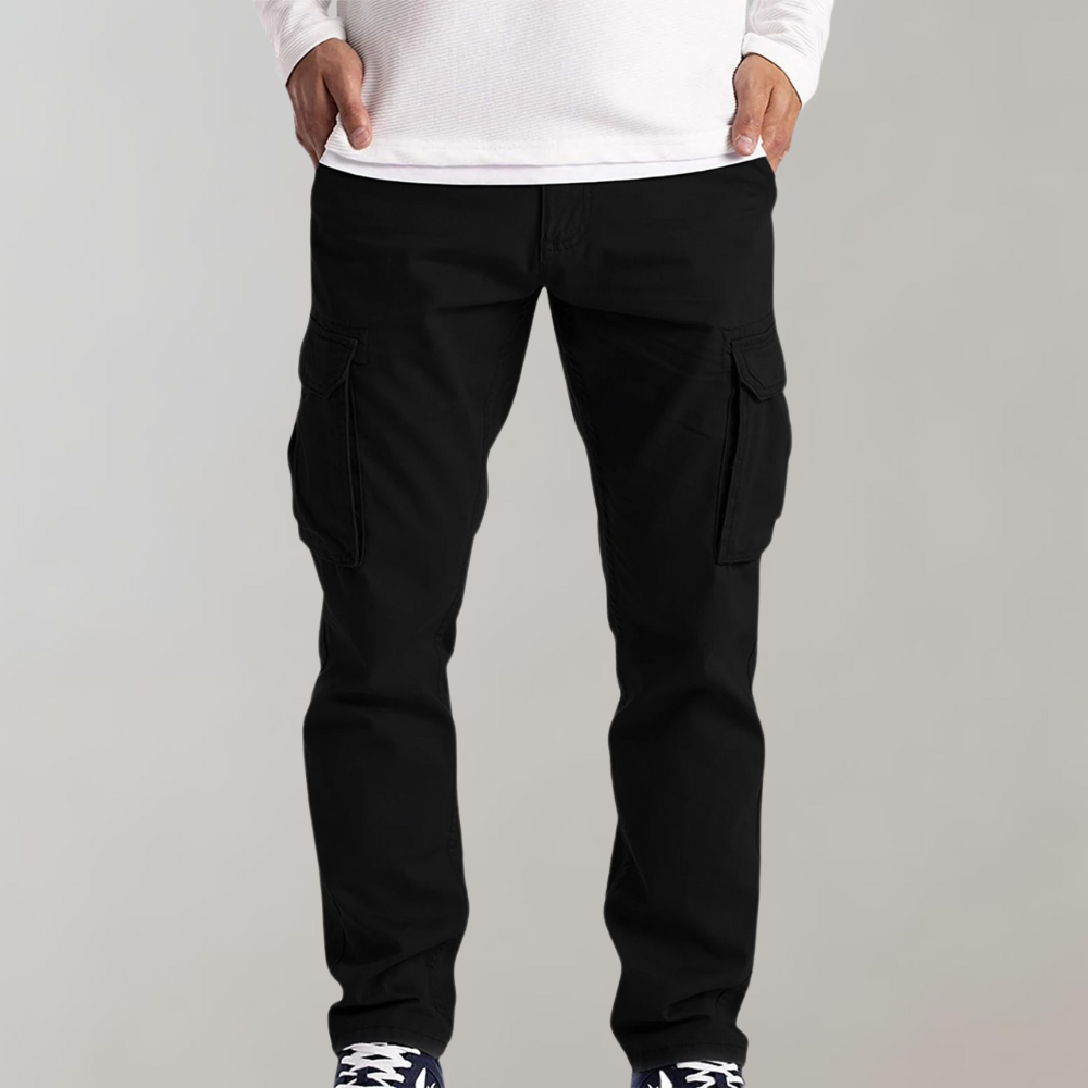 Heren Cargo Broek – Casual Outdoor Stijlvolle Werkbroek met Ruime Zakken
