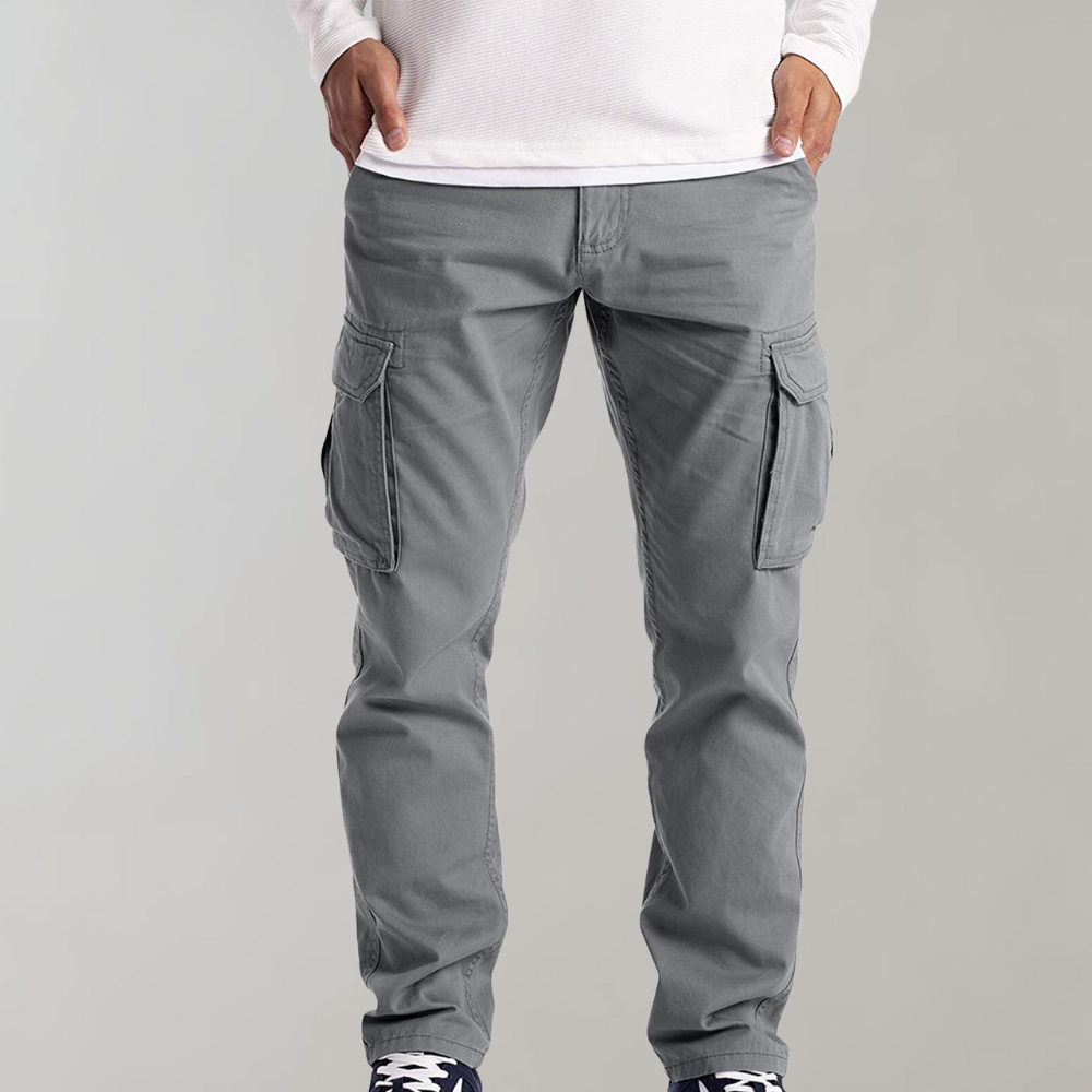 Heren Cargo Broek – Casual Outdoor Stijlvolle Werkbroek met Ruime Zakken