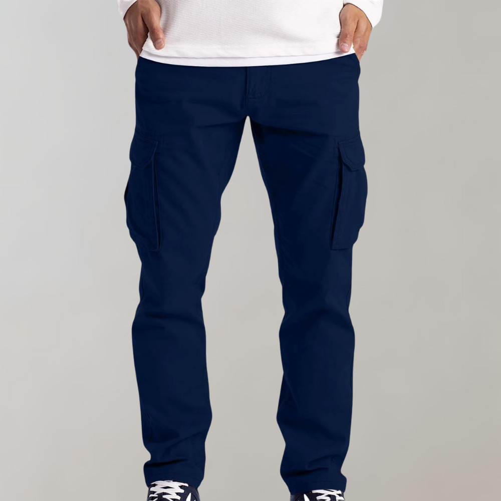 Heren Cargo Broek – Casual Outdoor Stijlvolle Werkbroek met Ruime Zakken