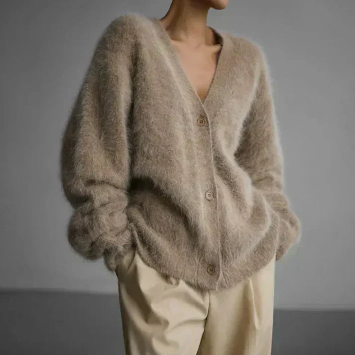 Dames Luxe Oversized Cardigan – Stijlvolle Comfortabele Trui voor Dagelijks Gebruik