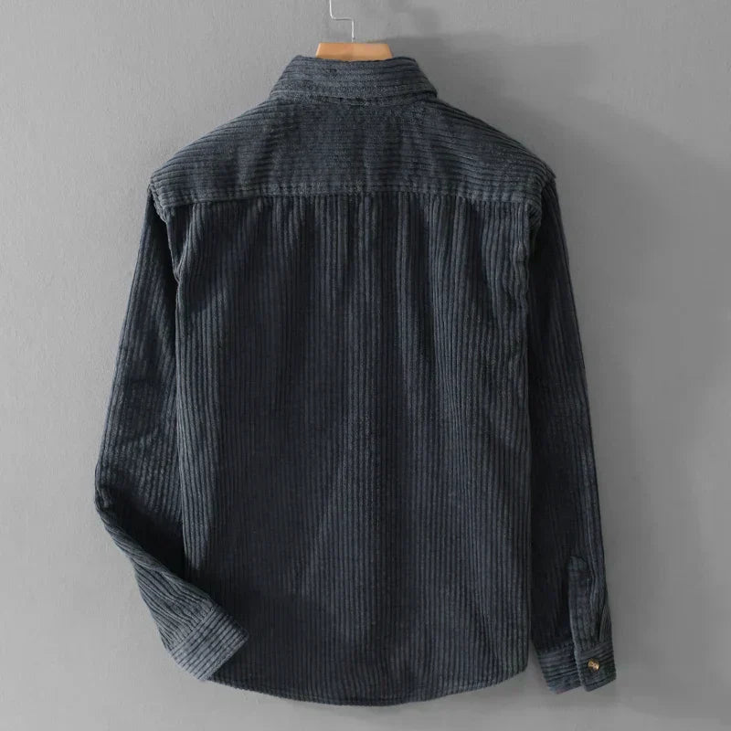 Heren Corduroy Overhemd Casual Stijlvol Voor Dagelijks Gebruik
