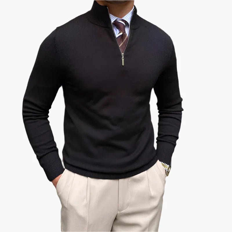 Heren Half-Zip Trui Modern Zakelijk & Casual Stijlvol Comfort