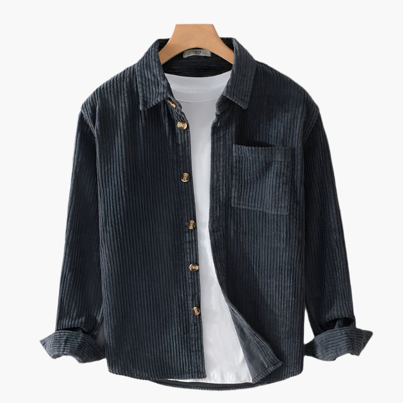 Heren Corduroy Overhemd Casual Stijlvol Voor Dagelijks Gebruik