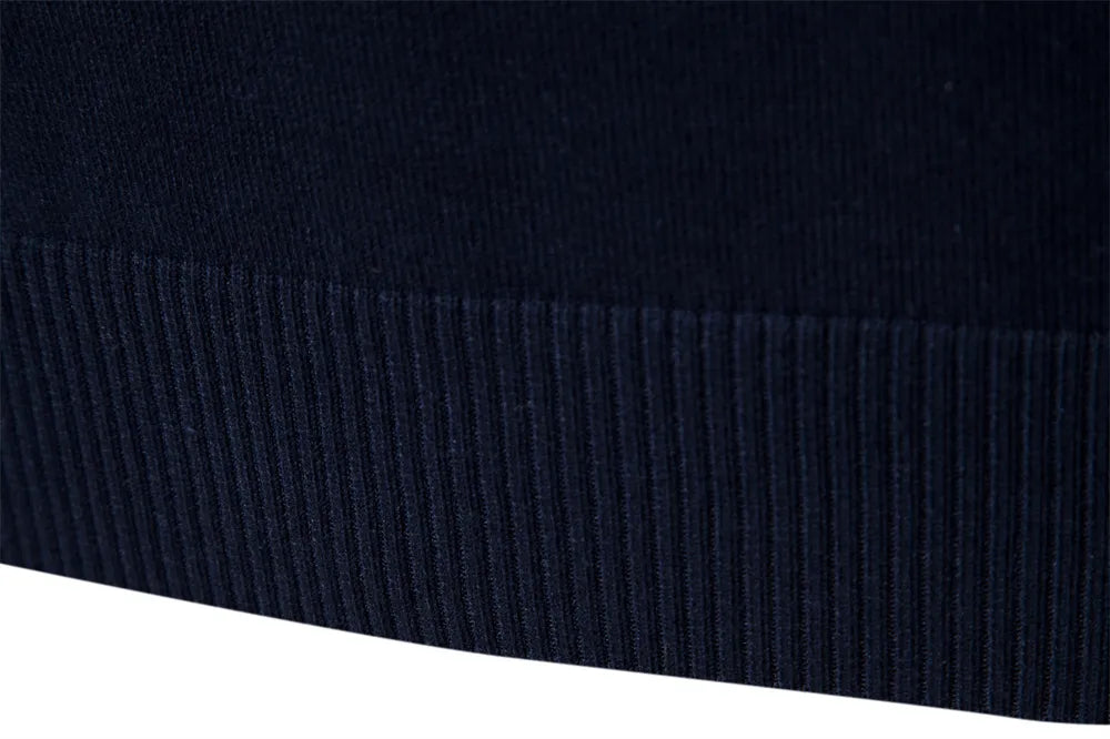 Heren Gebreide Trui met Kwart-Rits – Modieuze Streepdesign – Casual & Zakelijk