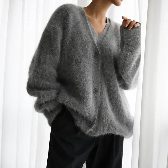 Dames Luxe Oversized Cardigan – Stijlvolle Comfortabele Trui voor Dagelijks Gebruik
