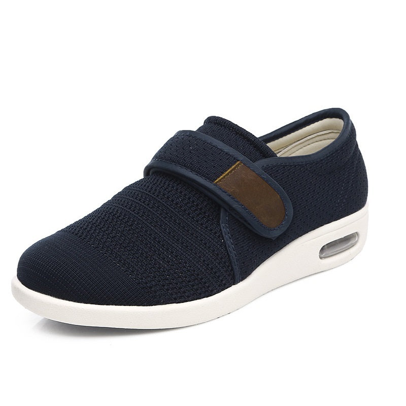 Heren comfortabele orthopedische klittenbandschoenen – ademend en lichtgewicht