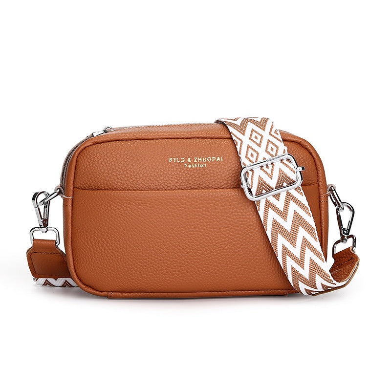Dames crossbody schoudertas met brede band – Modieus en praktisch voor dagelijks gebruik