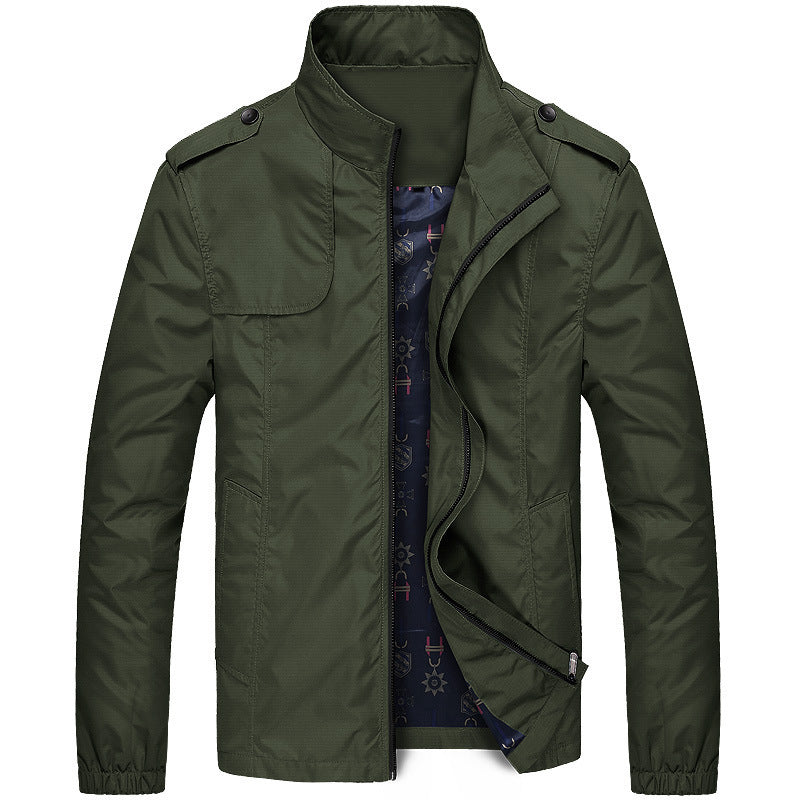 Heren Casual Slim Fit Jas – Stijlvolle Outdoor Vrijetijdsjas voor Herfst