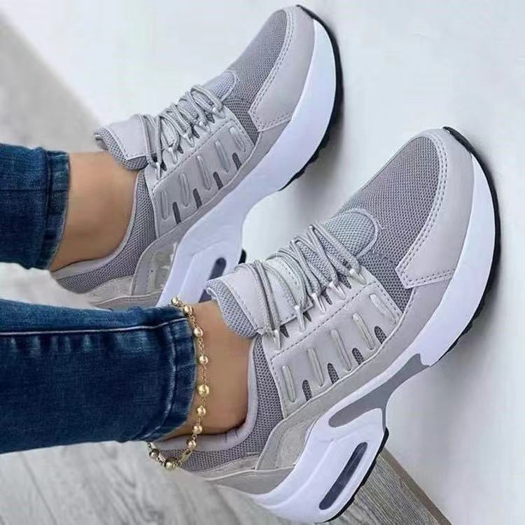 Linda – Casual Sneakers met Mesh en Veters