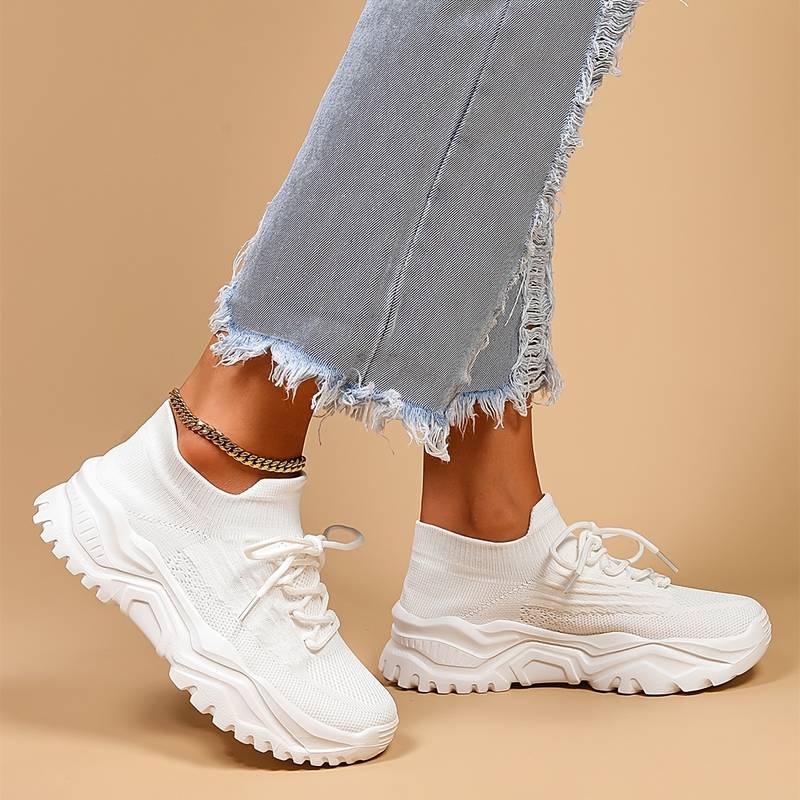 Dames Sneakers met Geavanceerde Orthopedische Zool en Schokdemping – Comfortabele Wandelschoenen voor Dagelijks Gebruik