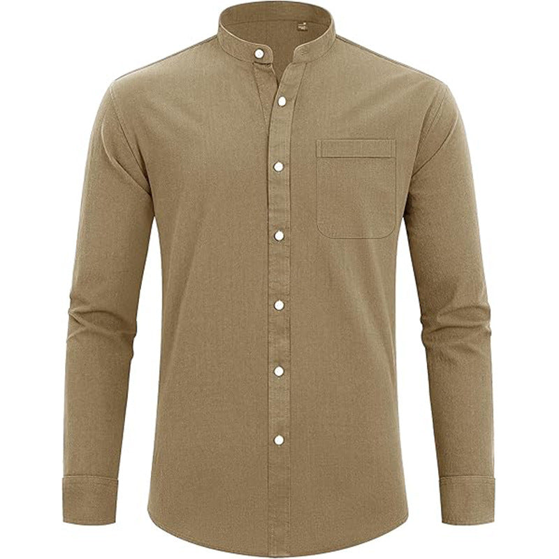 Francis – Slim Fit Katoenen Overhemd met Lange Mouwen
