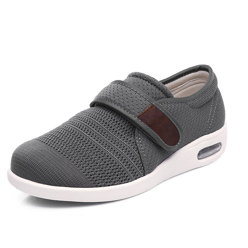Heren comfortabele orthopedische klittenbandschoenen – ademend en lichtgewicht