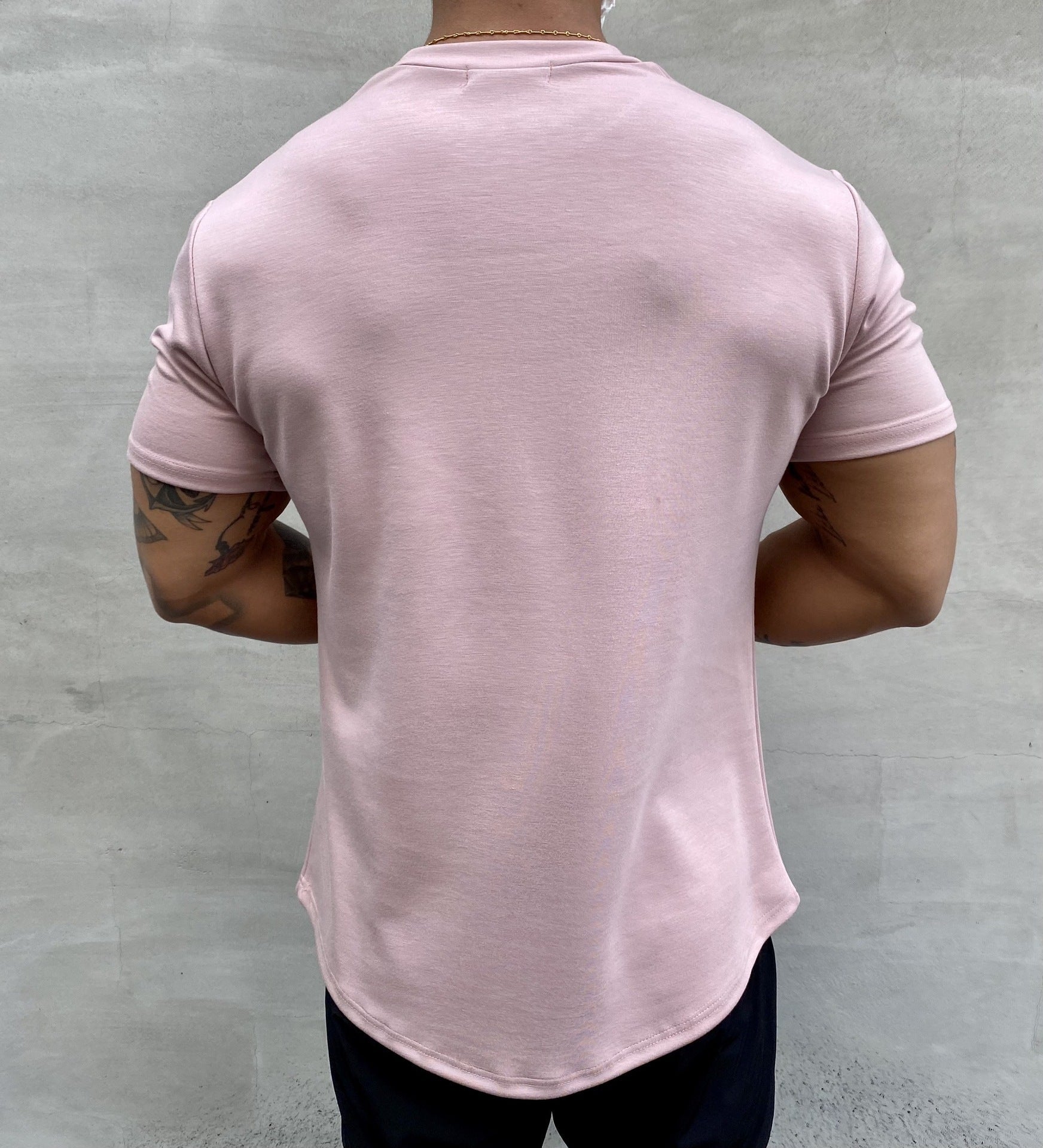Steven – American Slim Fit Muscle T-shirt met Ronde Hem en Korte Mouwen