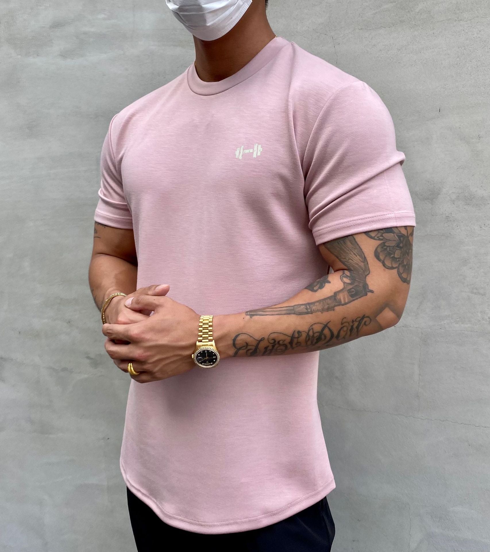 Steven – American Slim Fit Muscle T-shirt met Ronde Hem en Korte Mouwen