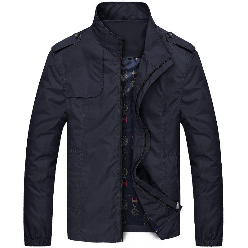 Heren Casual Slim Fit Jas – Stijlvolle Outdoor Vrijetijdsjas voor Herfst
