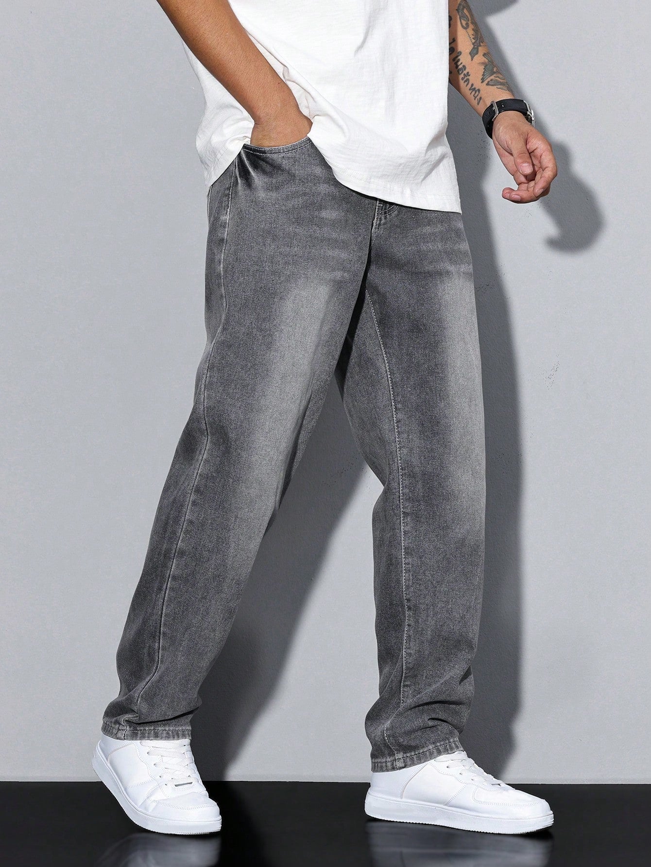 Heren Losse Casual Jeans Streetwear Comfortabele Spijkerbroek