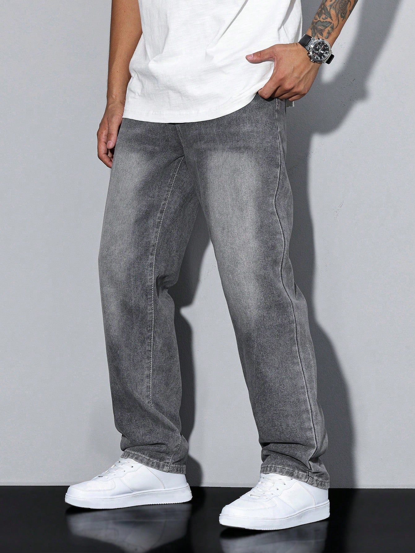 Heren Losse Casual Jeans Streetwear Comfortabele Spijkerbroek