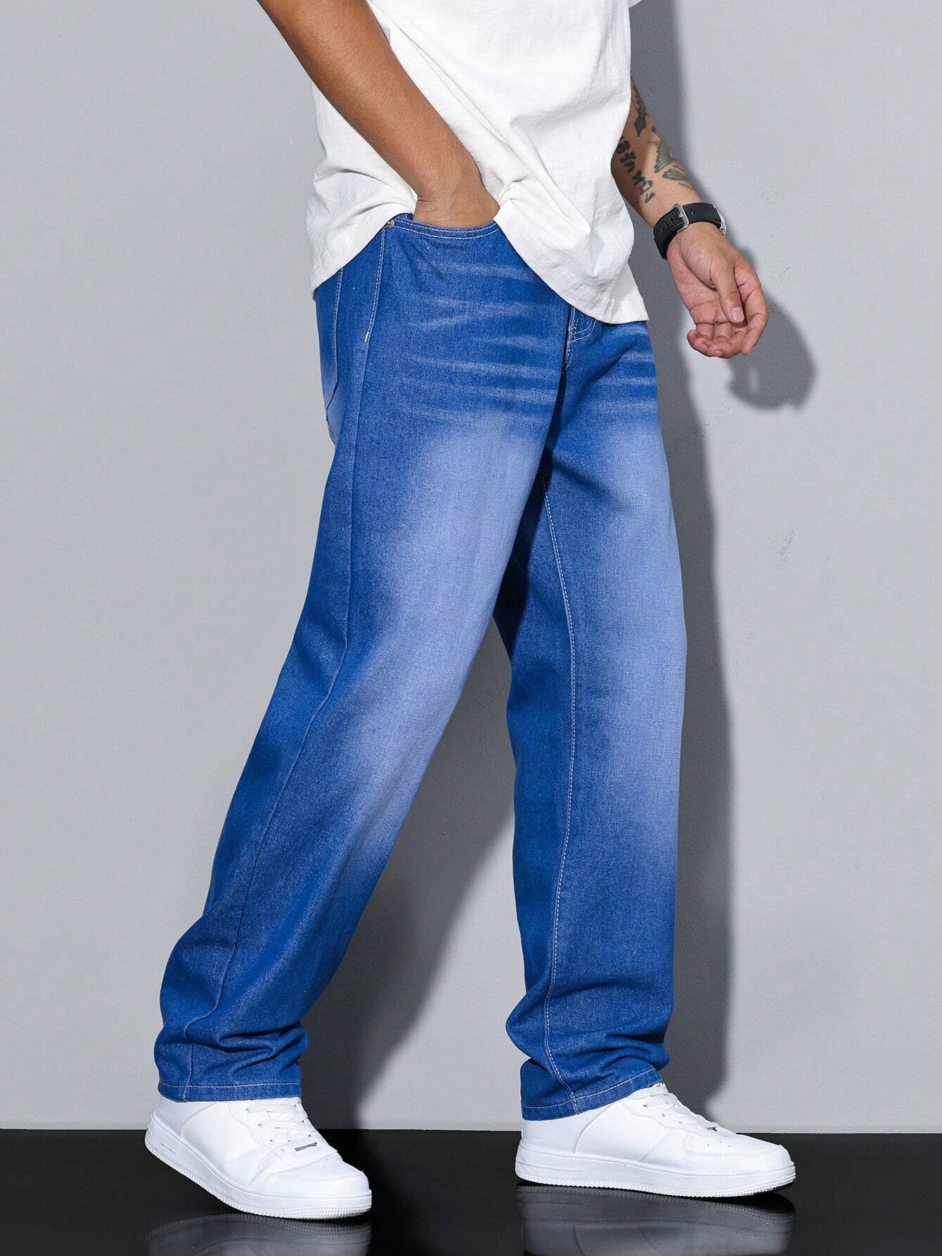 Heren Losse Casual Jeans Streetwear Comfortabele Spijkerbroek